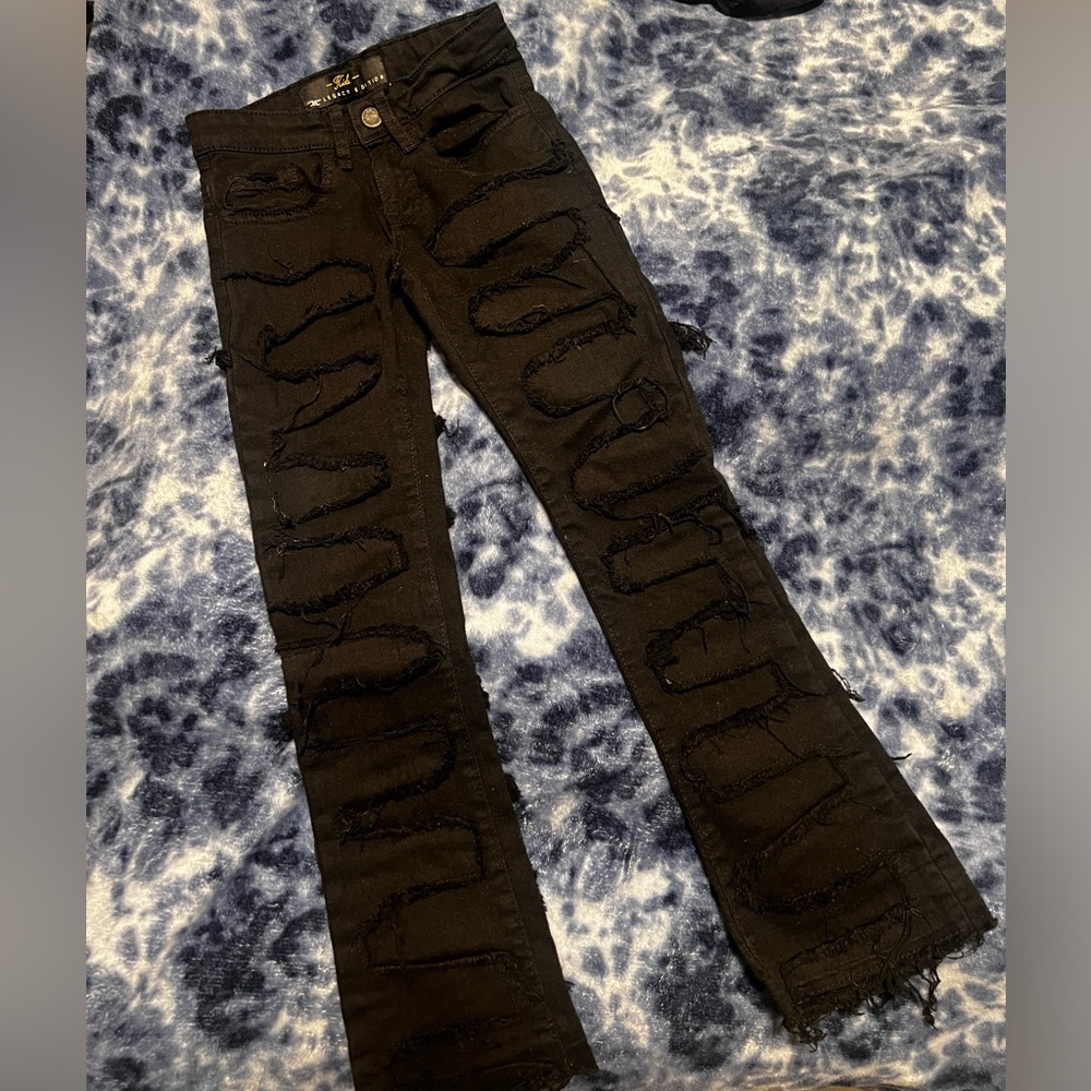 Stacked jeans size 5